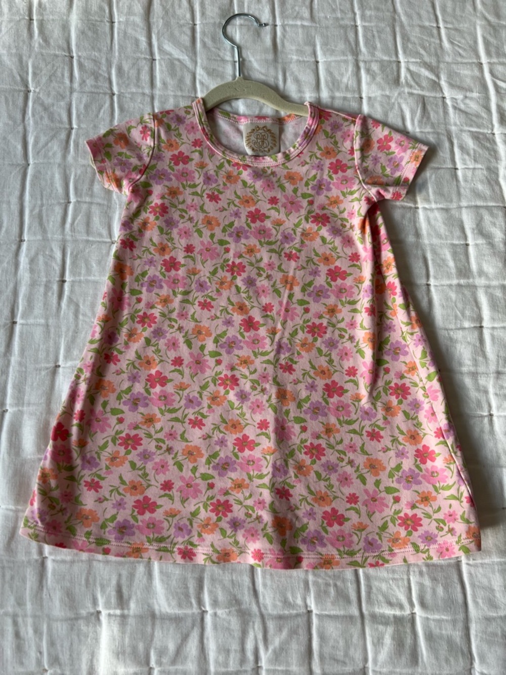 Beaufort Bonnet Pink Floral Short-Sleeve A-Line Dress